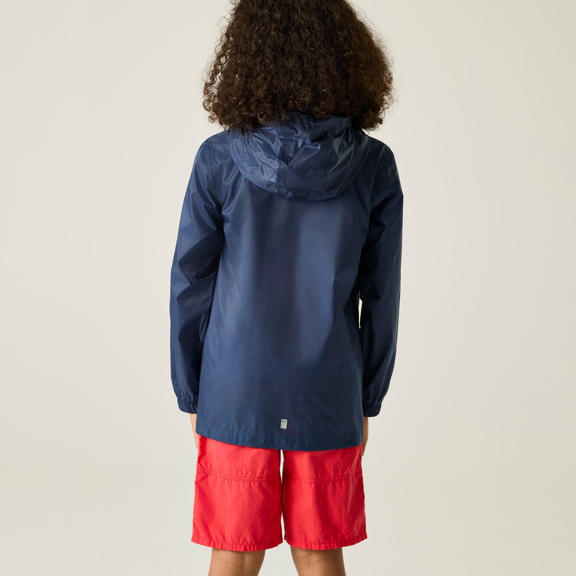 Regatta   Kurtka przeciwdeszczowa dziecięca wiosenna kieszonkowa Pack It III Niebieski