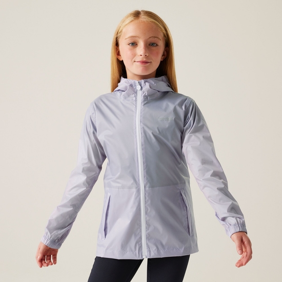 Kids' Pack It Waterproof Packaway Jacket Lilac Thistle Lilac Hint