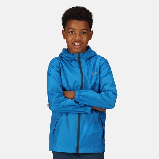 Kids' Pack It Waterproof Packaway Jacket Indigo Blue 