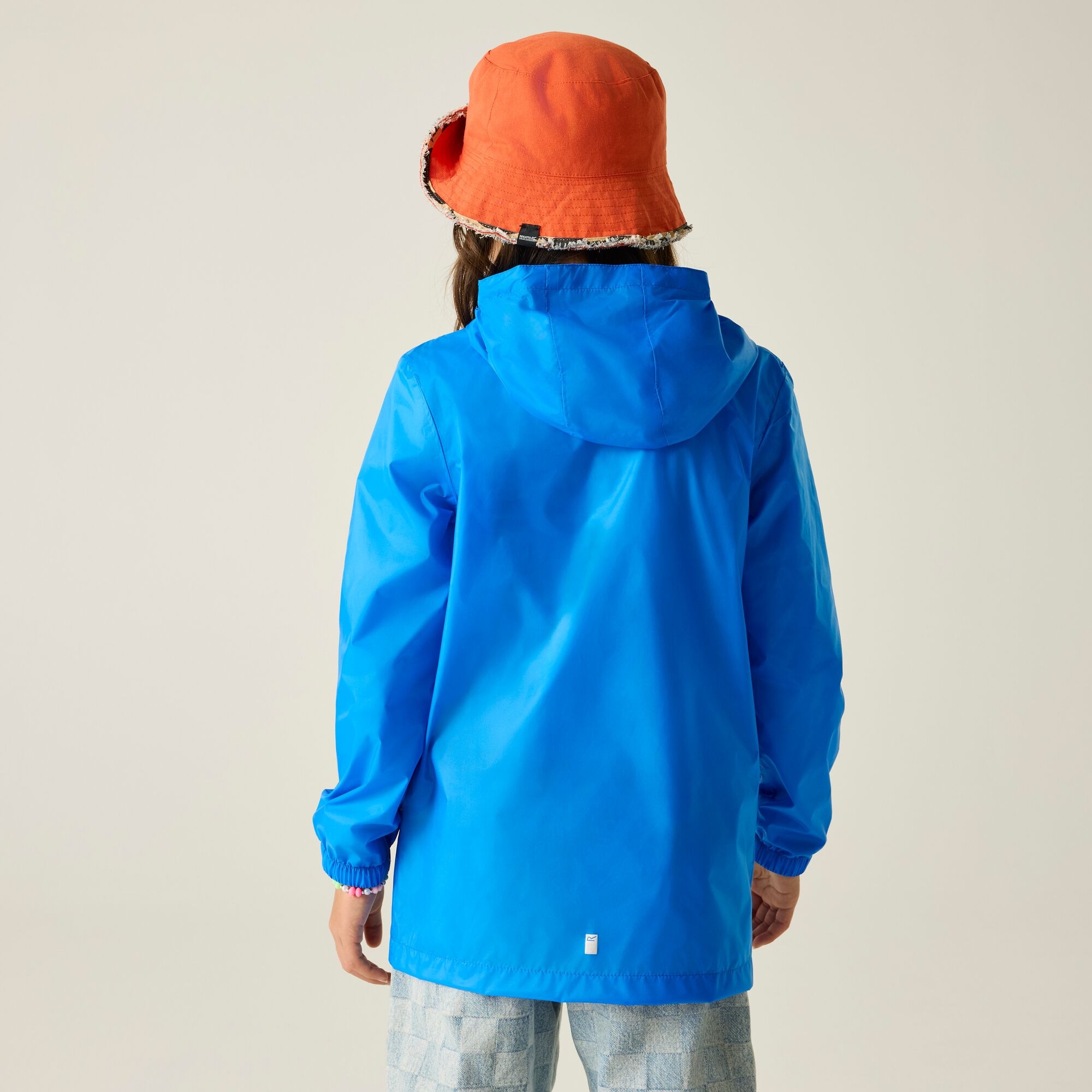 Regatta   Kurtka przeciwdeszczowa dziecięca wiosenna kieszonkowa Pack It III Niebieski