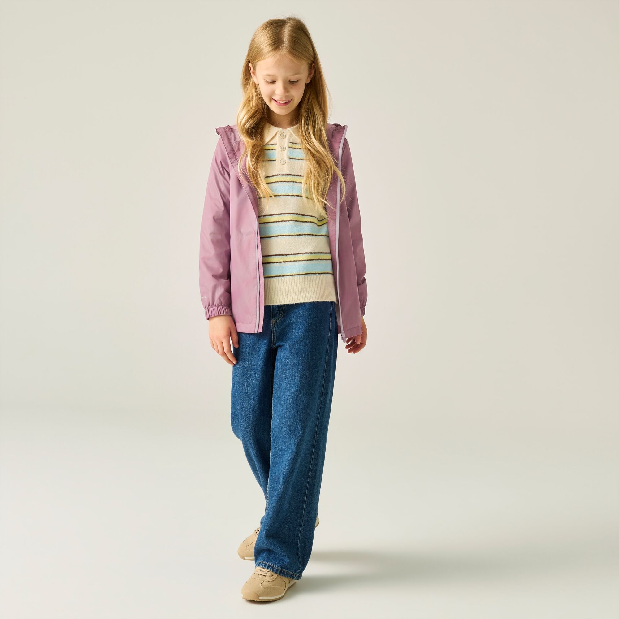 Regatta Kids’ Pack It Packaway School Jacket - Purple Size 2 Years