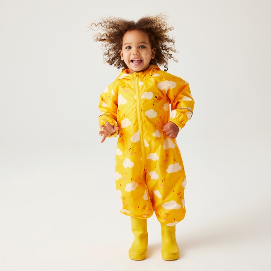 Kids' Pobble Waterproof Puddle Suit Pebbles The Duck Sunbeam Cloud