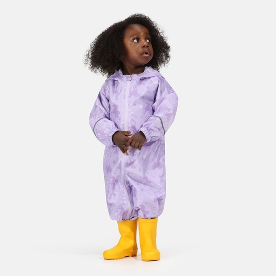 Kids' Pobble Waterproof Puddle Suit Pansy Unicorn 