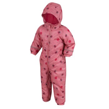 Kids' Pobble Printed Breathable Waterproof Rainsuit Brandied Apricot