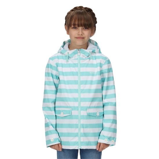 Kids' Belladonna Waterproof Jacket Aruba Blue Stripe