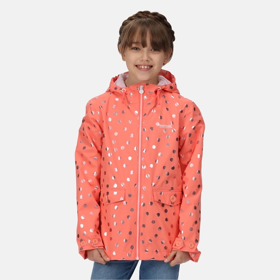 Kids' Belladonna Waterproof Jacket Fusion Coral Dot