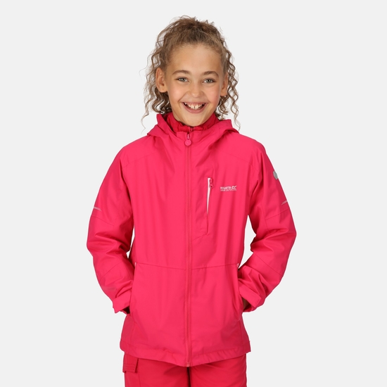 Veste à capuche Junior imperméable Calderdale II Rose