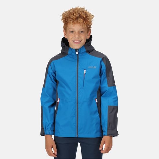 Kids' Calderdale II Waterproof Jacket Imperial Blue India Grey