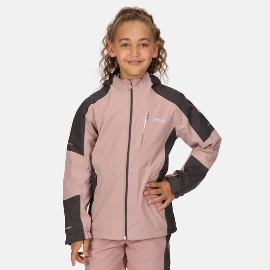 Kids' Calderdale II Waterproof Jacket Dusky Rose Seal Grey 