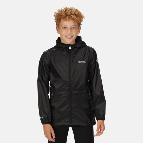 Kids' Bagley Packaway Waterproof Jacket Black