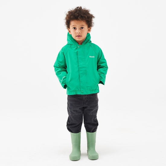 Kids' Animal Print Waterproof Jacket Jelly Bean Dino 