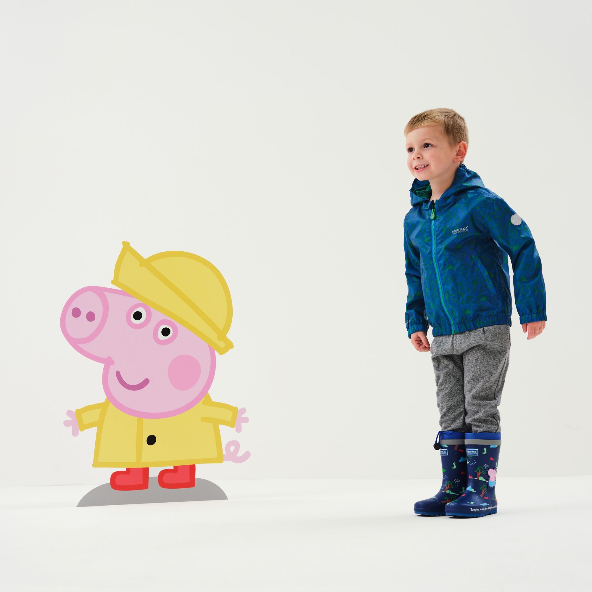 Regatta Kids’ Peppa Pig Muddy Puddle School Jacket - Blue 12-18 Months - Image 1
