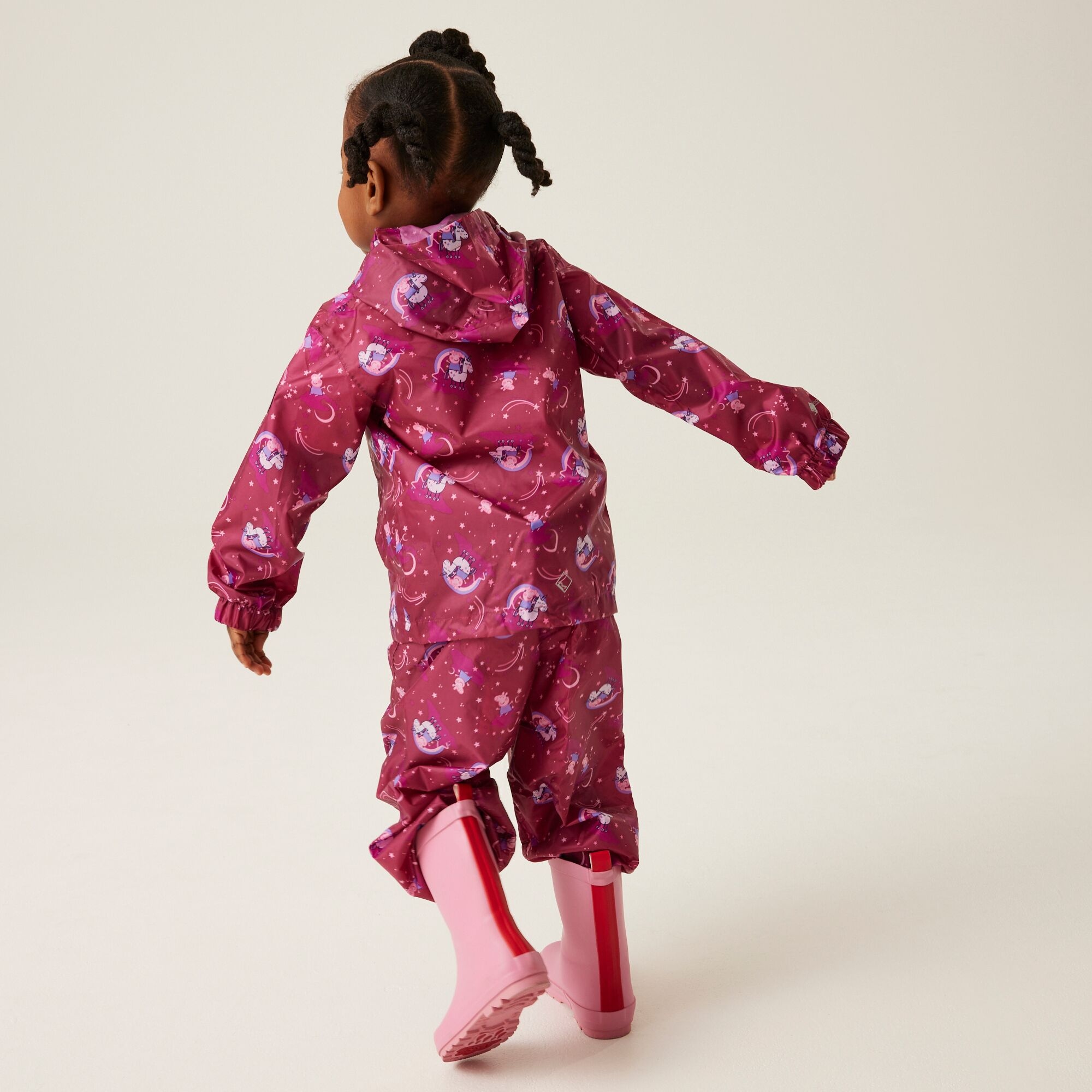 Regatta Dziecięca kurtka kieszonkowa Peppa Pack It Bordowy