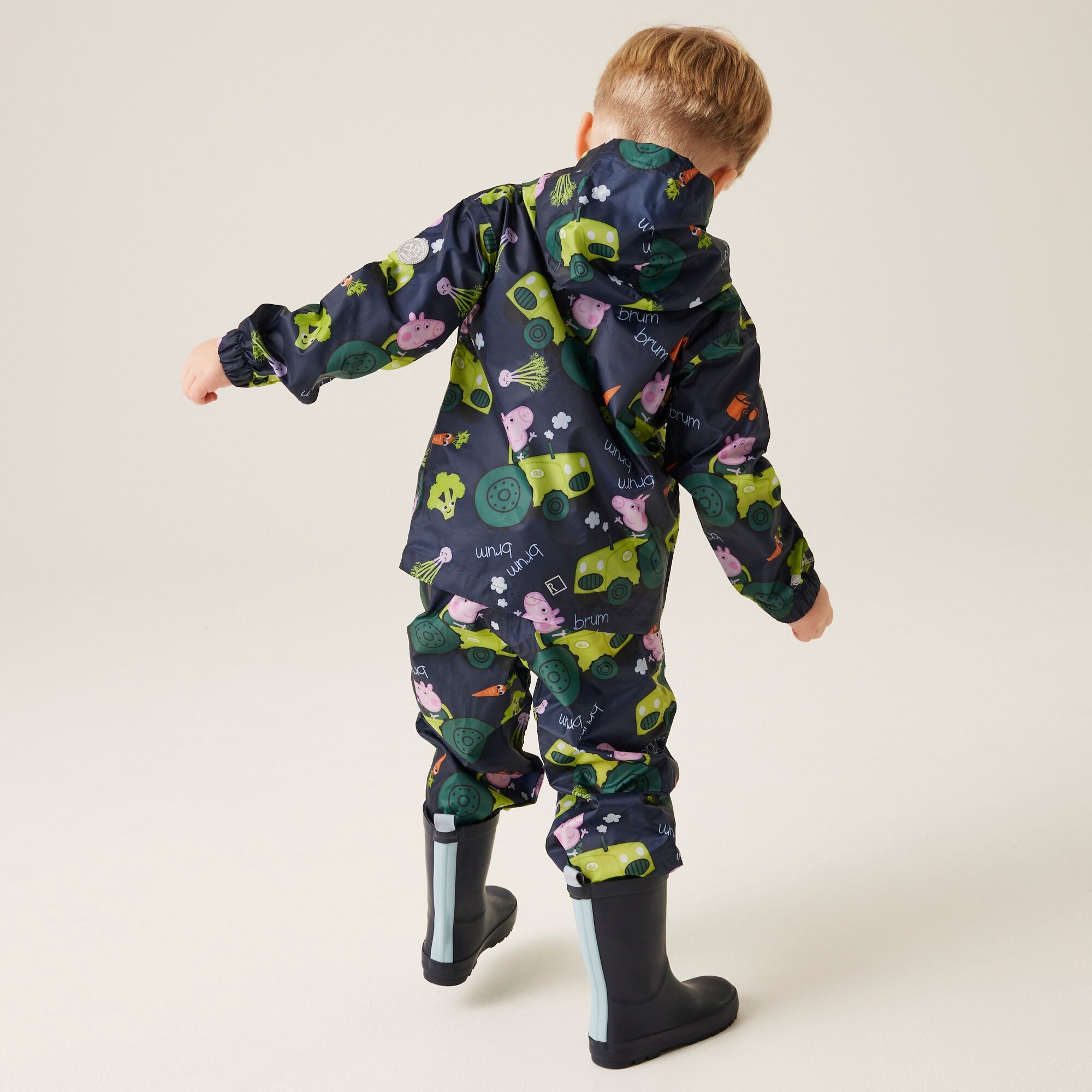 Regatta Dziecięca kurtka kieszonkowa Peppa Pack It Granatowy