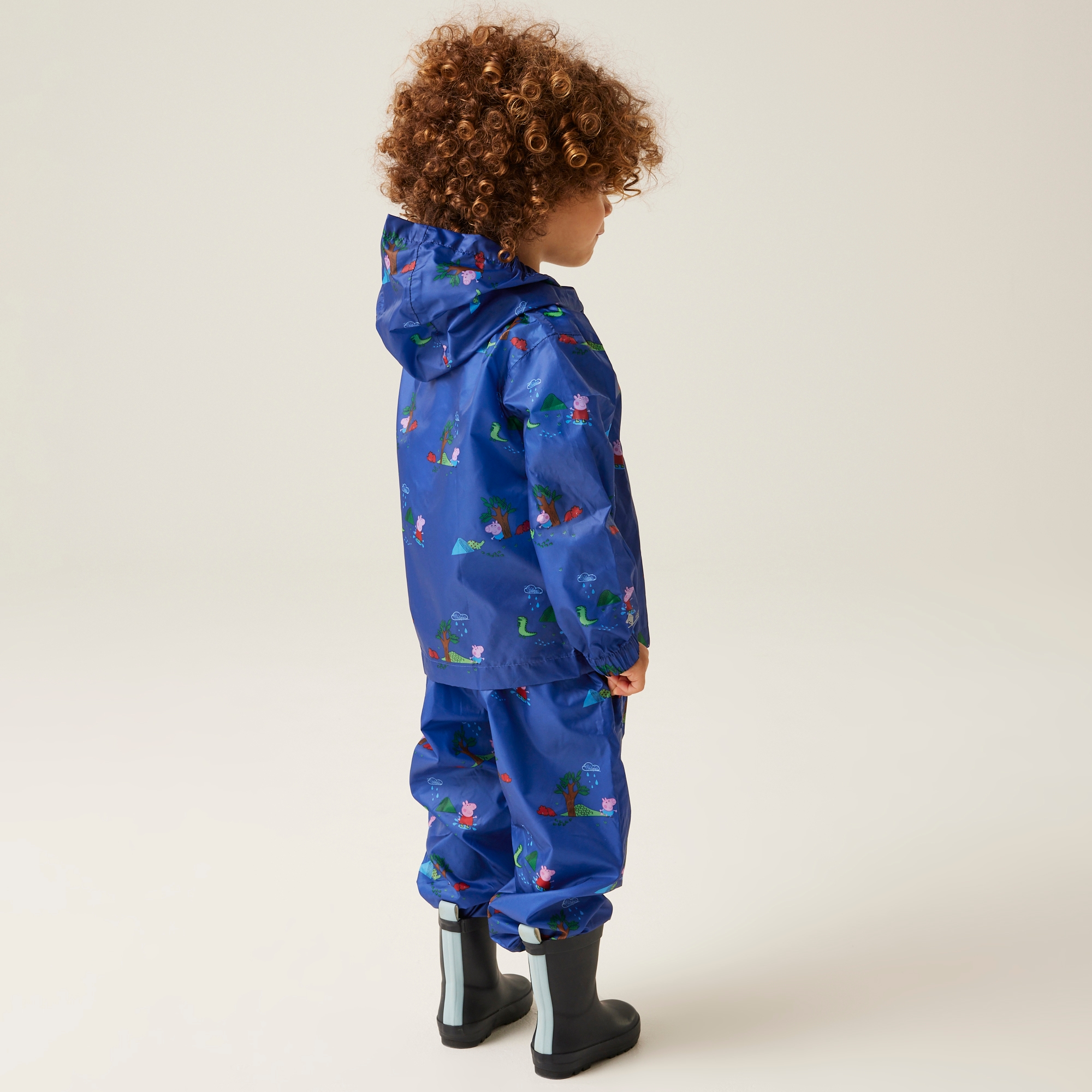 Regatta Dziecięca kurtka kieszonkowa Peppa Pack It Granatowy