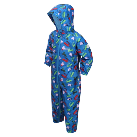 Kids' Peppa Pig Pobble Waterproof Puddle Suit Imperial Blue