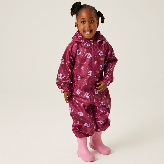 Kids' Peppa Pig Pobble Waterproof Puddle Suit Raspberry Radience