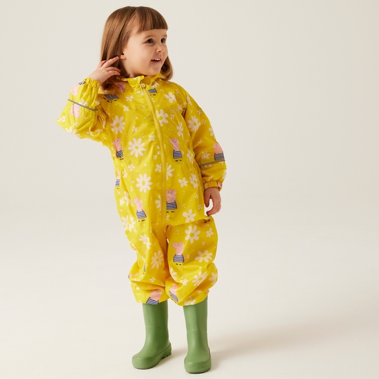 Kids' Peppa Pig Pobble Waterproof Puddle Suit Maize Yellow