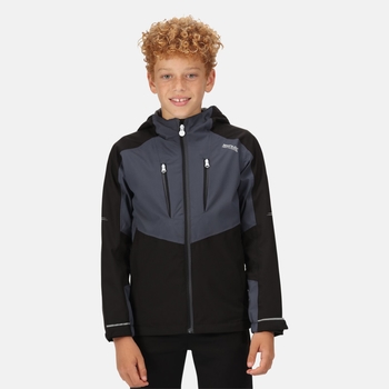 Kids' Highton III Waterproof Jacket Black India Grey