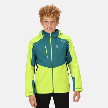 Kids' Highton III Waterproof Jacket Bright Kiwi Pacific Green
