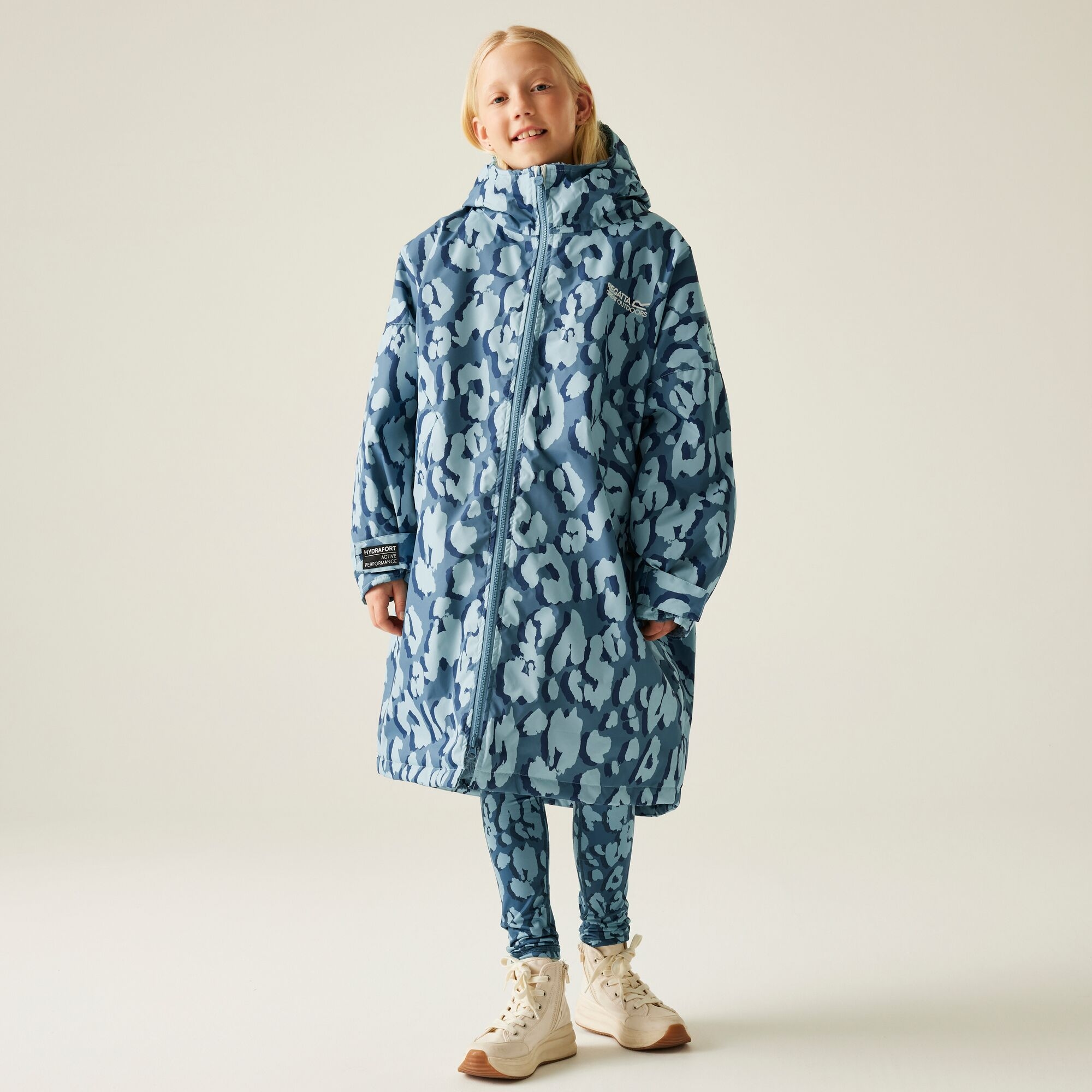 Regatta Junior Changing Robe Size: 3-5 Years Unisex Kids Blue