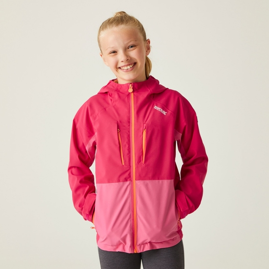 Highton V wasserdichte Jacke für Kinder  Rosa