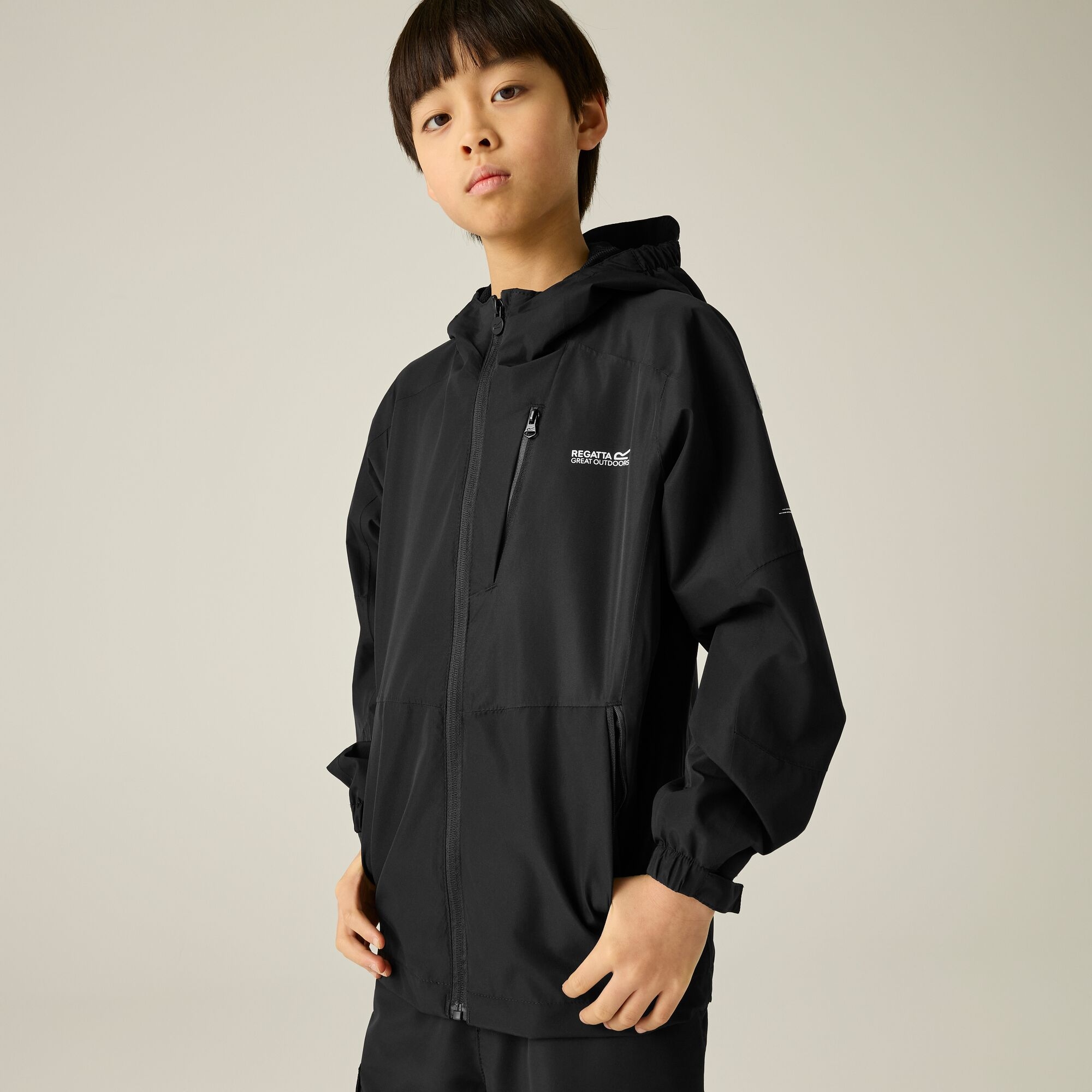 Regatta Kurtka dziecięca przeciwdeszczowa Calderdale III Czarny