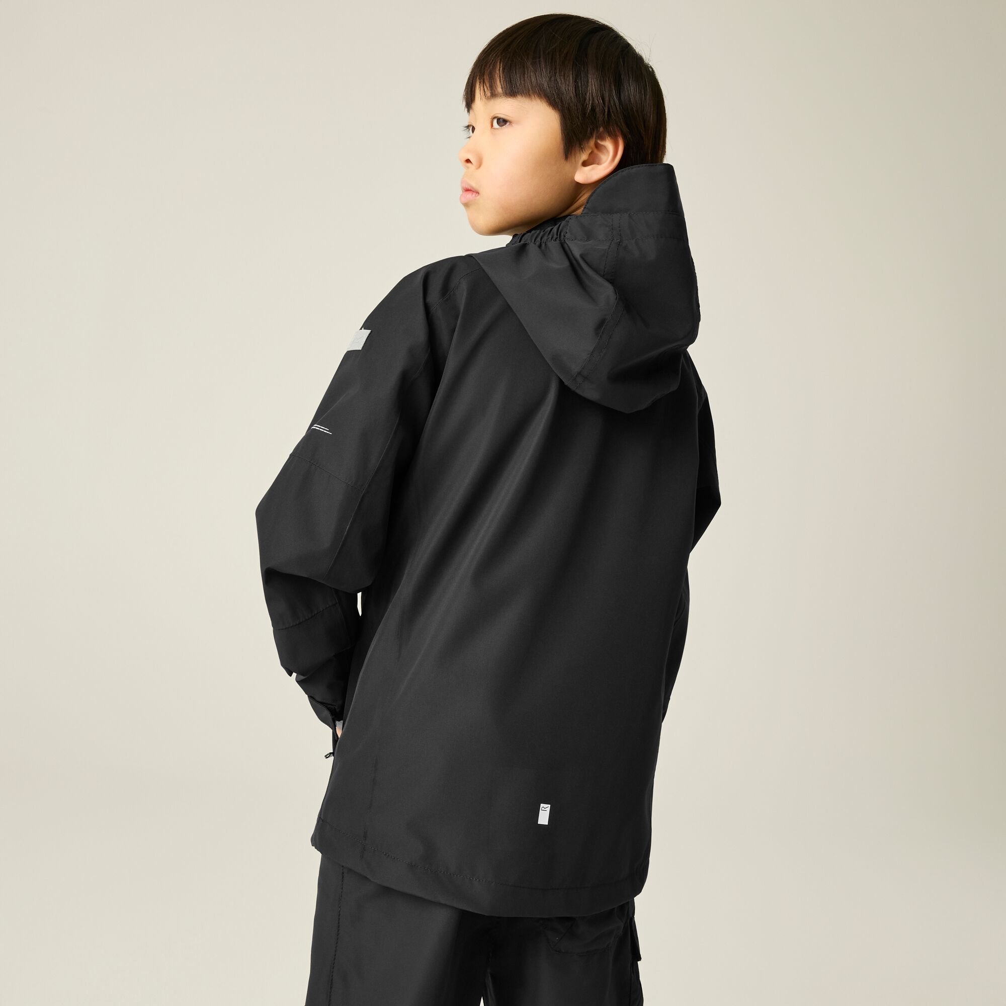 Regatta Regatta Kurtka dziecięca przeciwdeszczowa Calderdale III Czarny