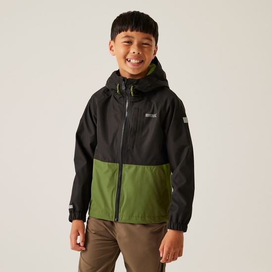Hanleigh II wasserdichte Jacke für Kinder Schwarz