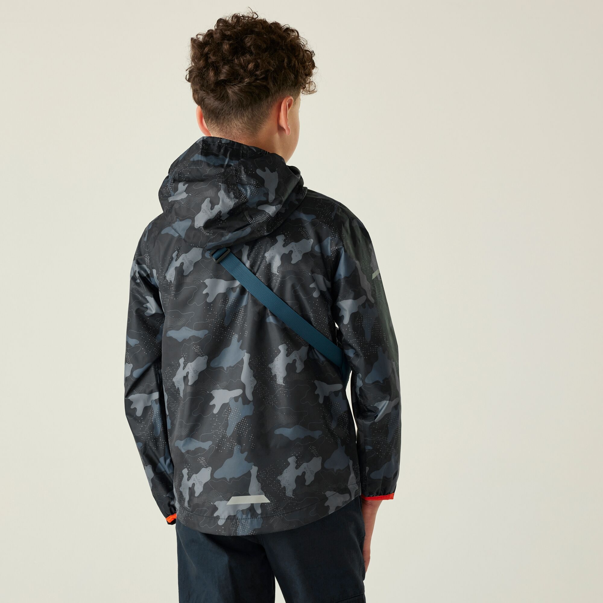 Regatta Dziecięca kurtka przeciwdeszczowa Printed Lever II Niebieski