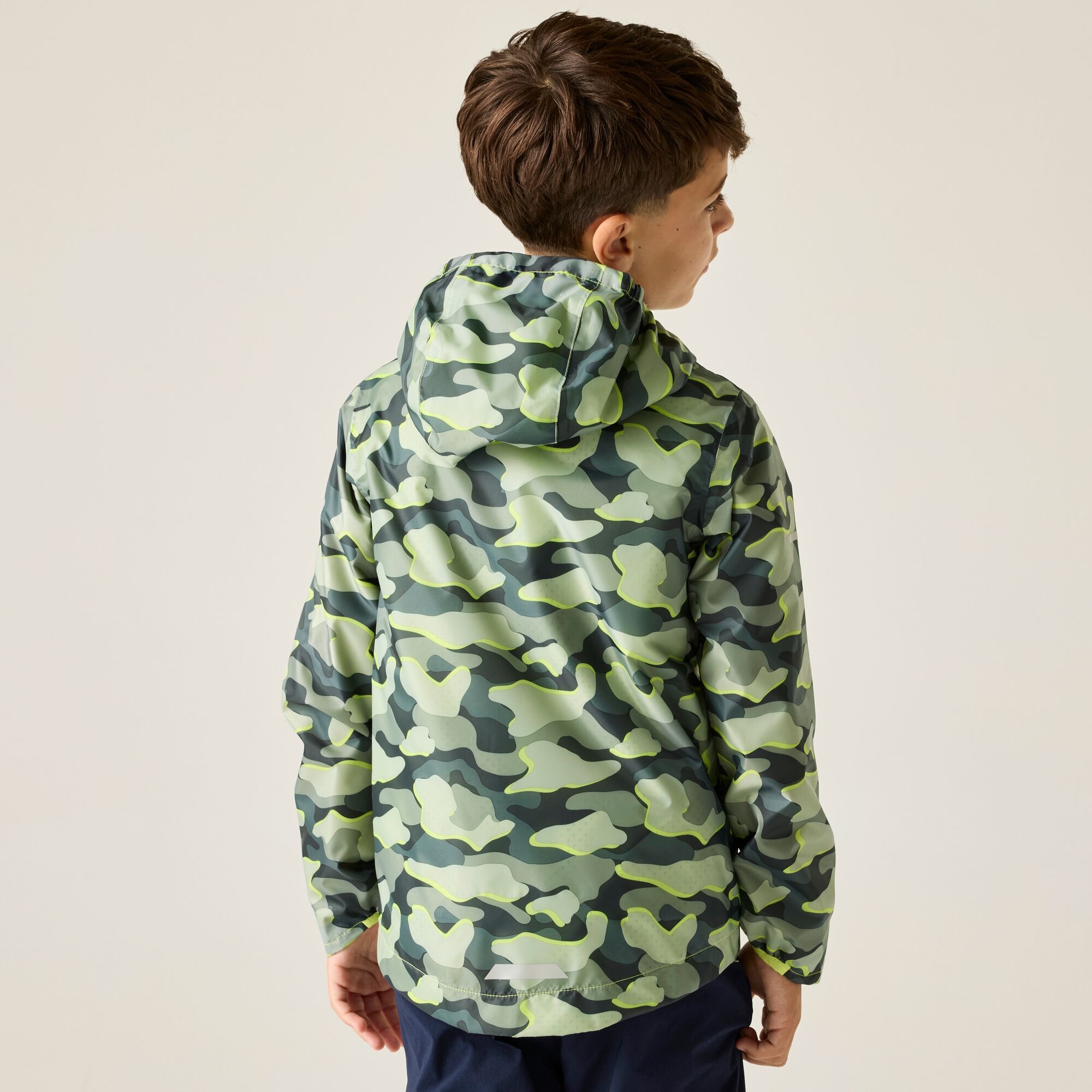 Regatta Kurtka dziecięca przeciwdeszczowa Printed Lever II Szary