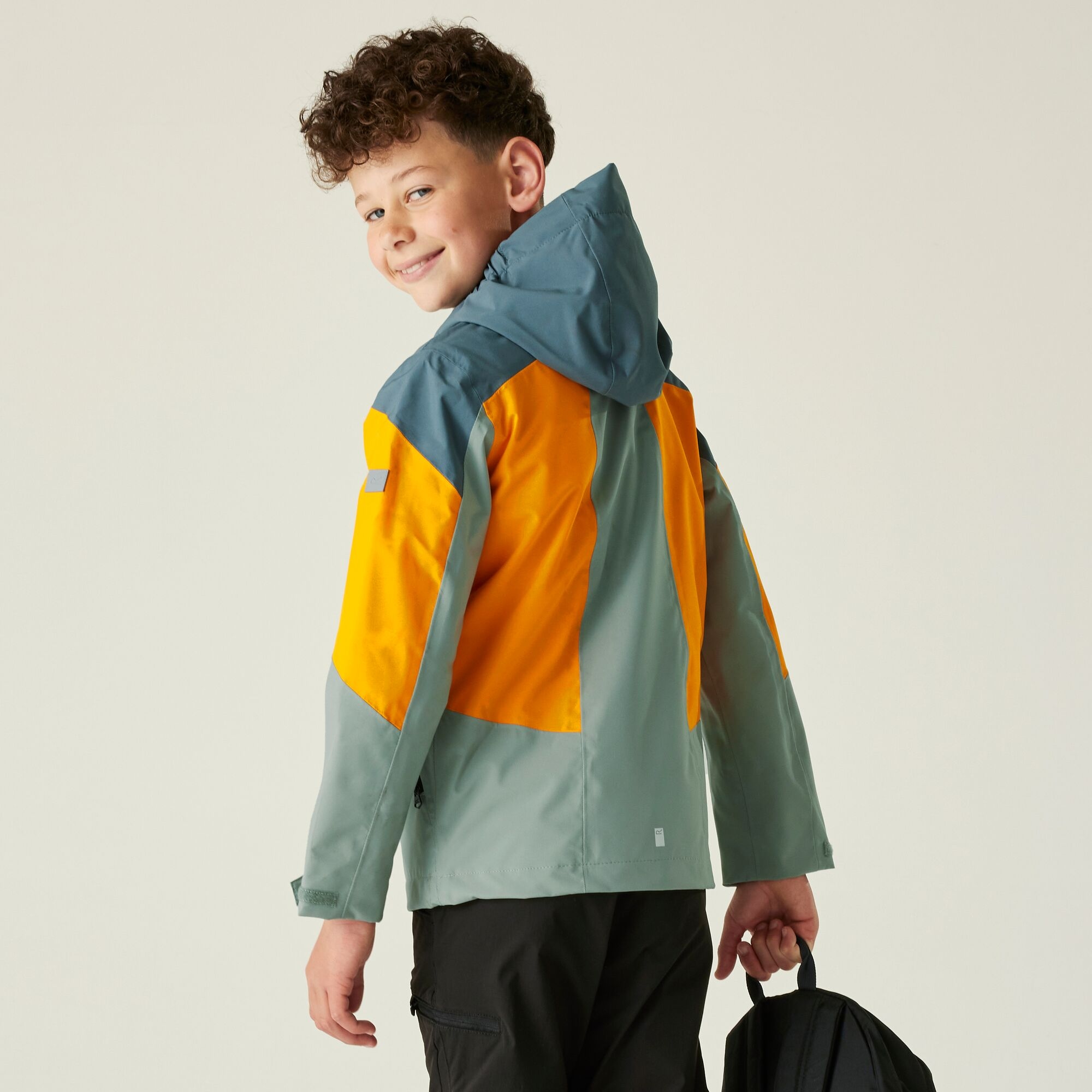 Dziecięca kurtka przeciwdeszczowa Highton VI Lodowy błękit