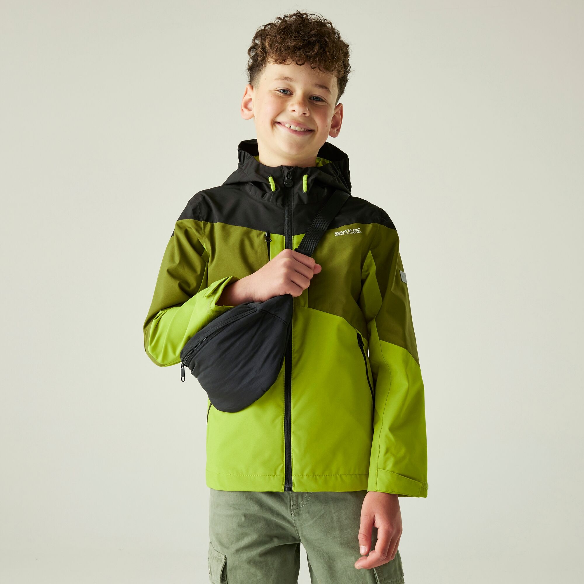 Regatta Dziecięca kurtka przeciwdeszczowa Highton VI Zielony