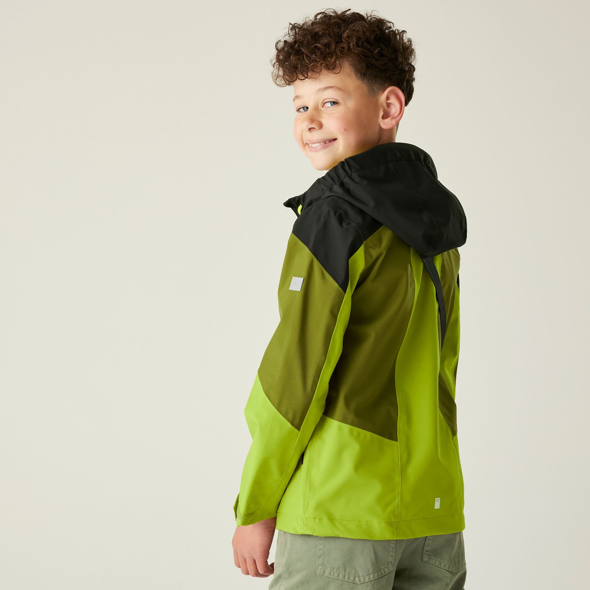 Regatta Dziecięca kurtka przeciwdeszczowa Highton VI Zielony