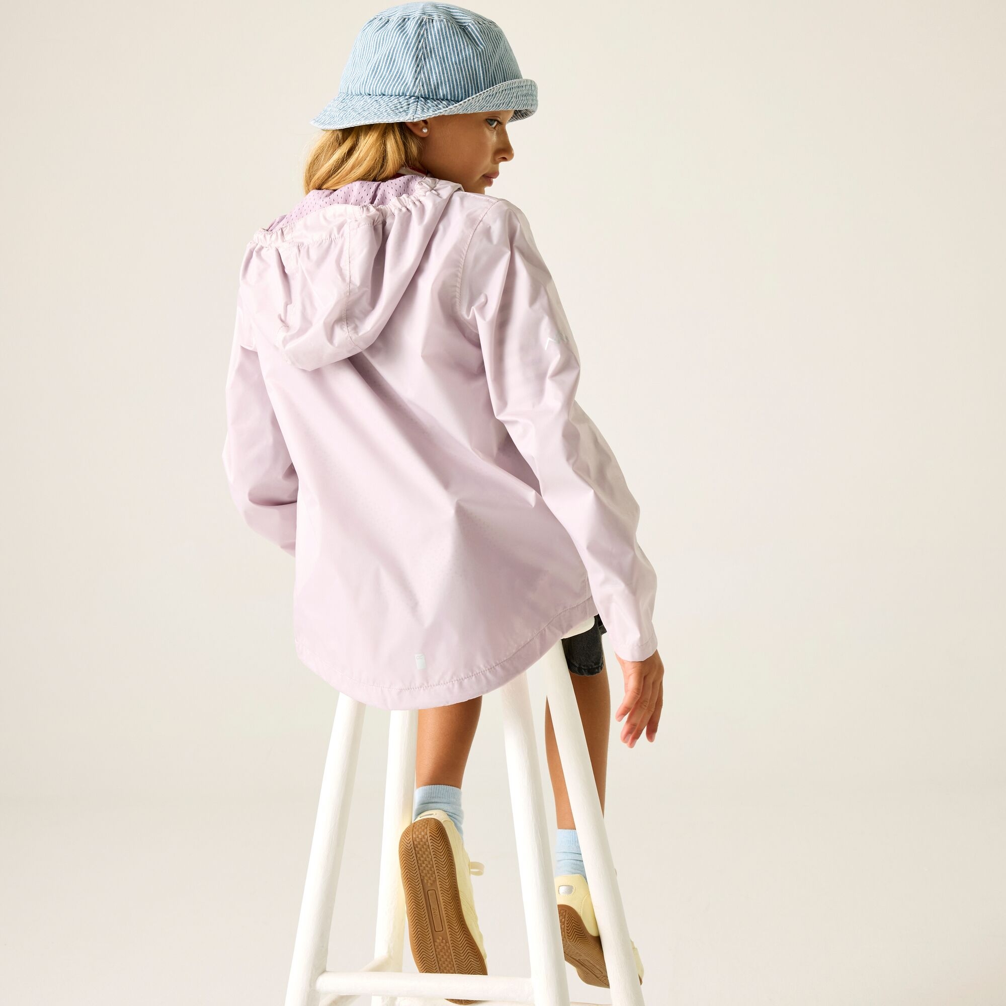 Regatta Regatta Kurtka dziecięca przeciwdeszczowa z membraną Lever Różowy