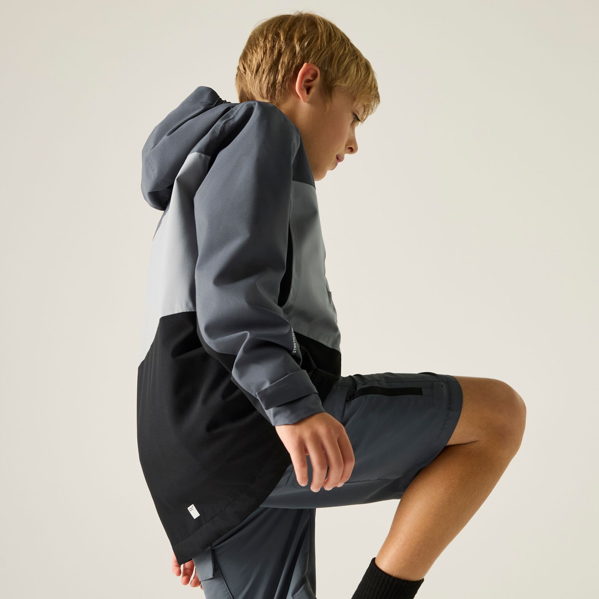 Regatta Regatta Kurtka dziecięca przeciwdeszczowa z membraną Highton Szary