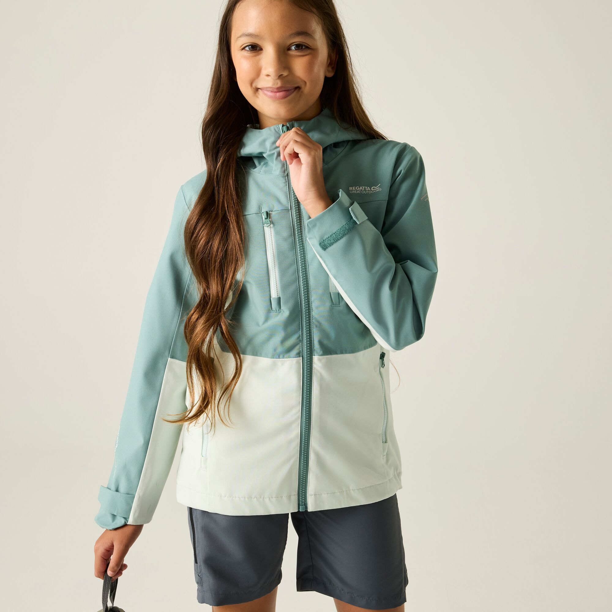 Regatta Unisex Kids Bleu Waterproof Jacket For Children Highton - Image 2