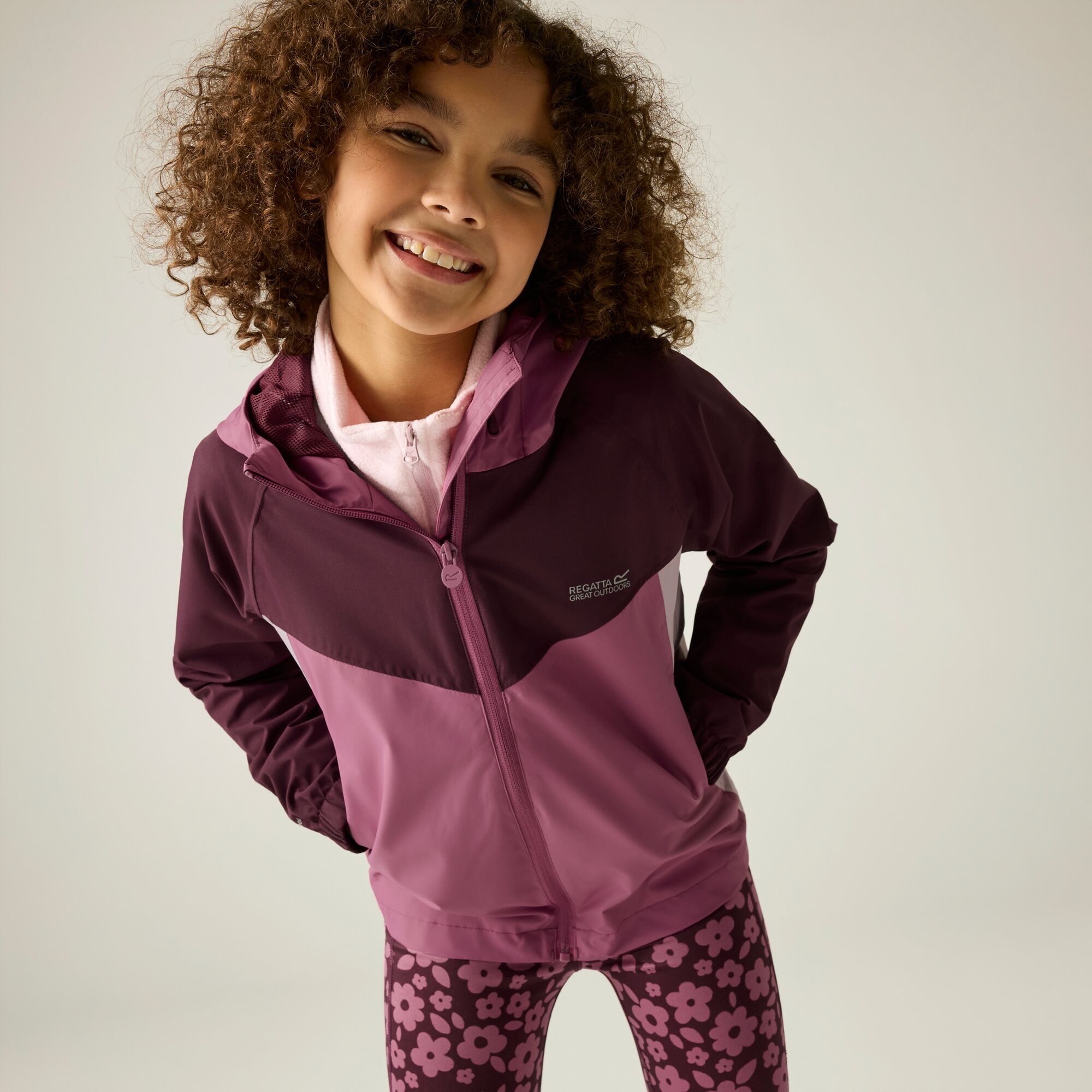 Hanleigh Wasserdichte Softshelljacke Für Kinder Größe 11-12 Jr. Rosa Regatta - Bild 1