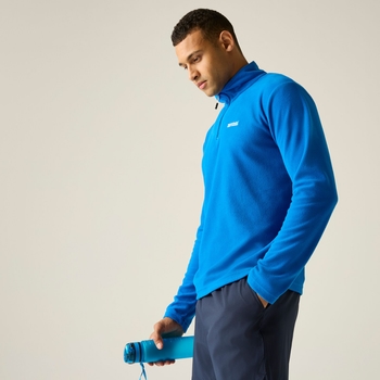 Men's Thompson Lightweight Half Zip Fleece Oxford Blue Navy