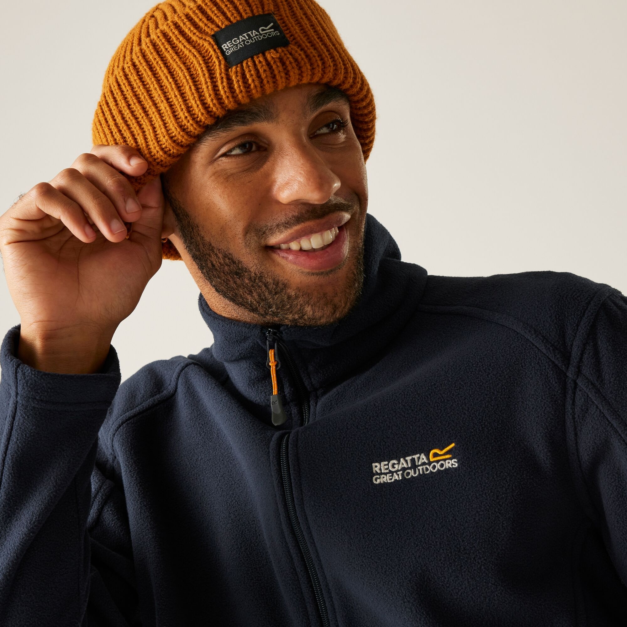Regatta Men's Hedman II Heavyweight Full Zip Fleece Navy Blue, Size: S