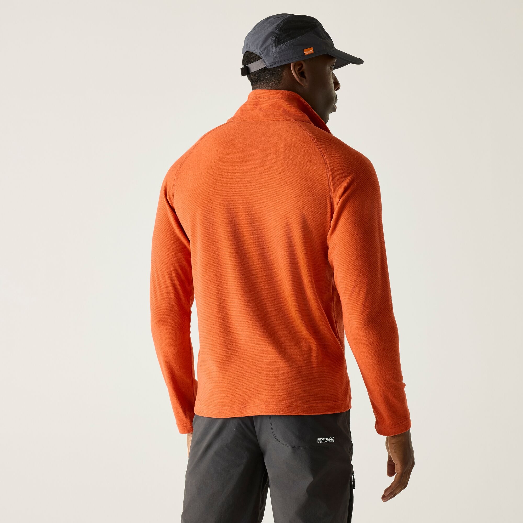 Regatta   Polar męski z suwakiem 1/2 Montes Pomarańczowy