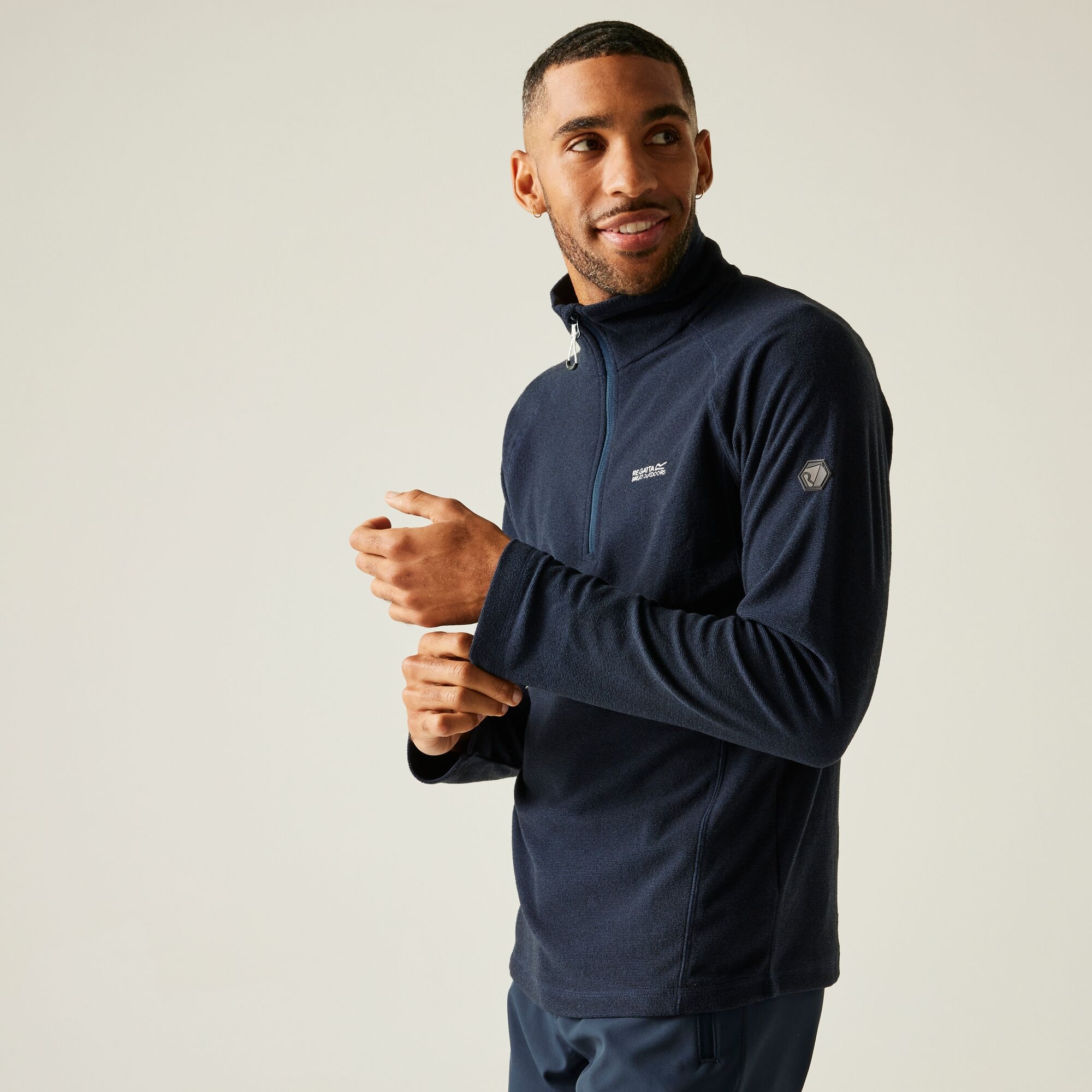 Regatta Polar męski z suwakiem 1/2 Montes Granatowy