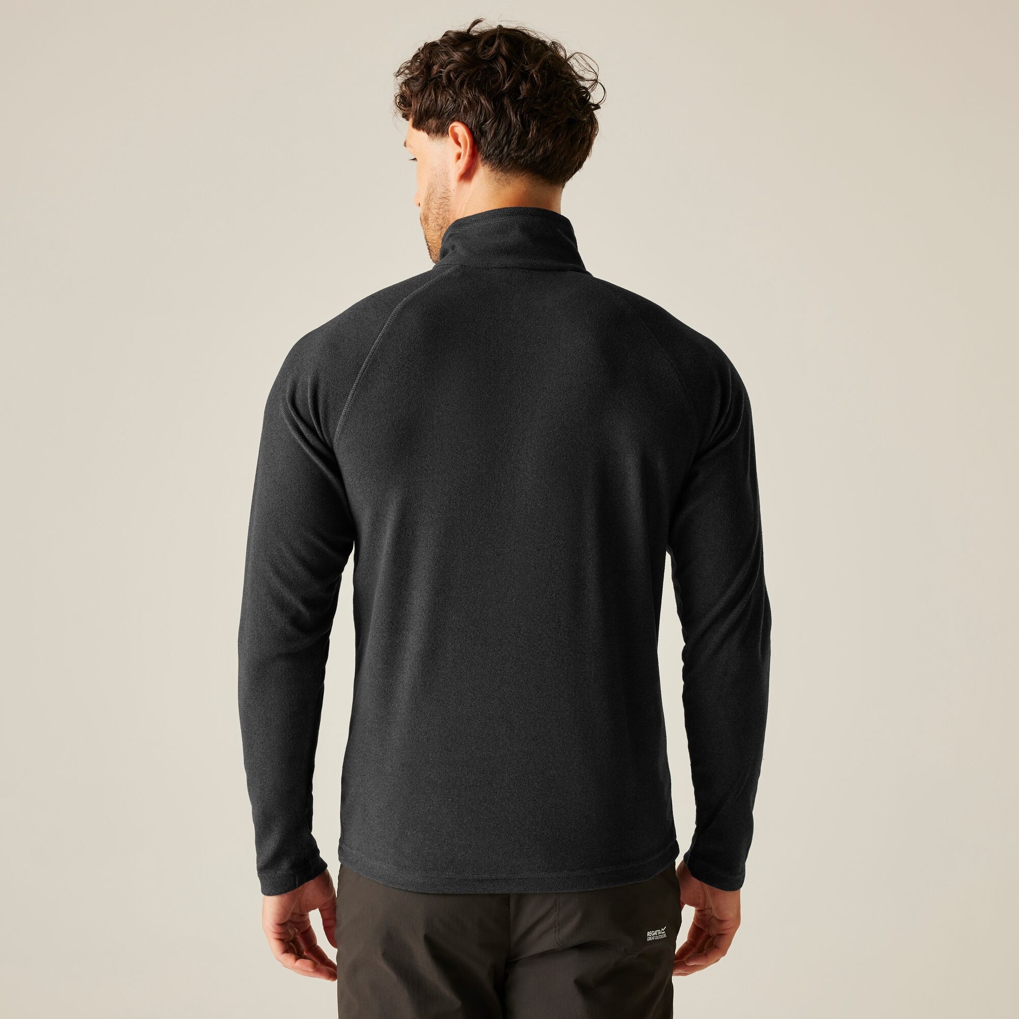 Regatta Polar męski z suwakiem 1/2 Montes Grafitowy