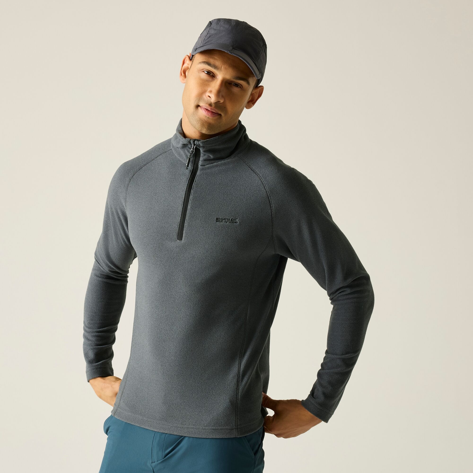 Regatta   Polar męski z suwakiem 1/2 Montes Szary