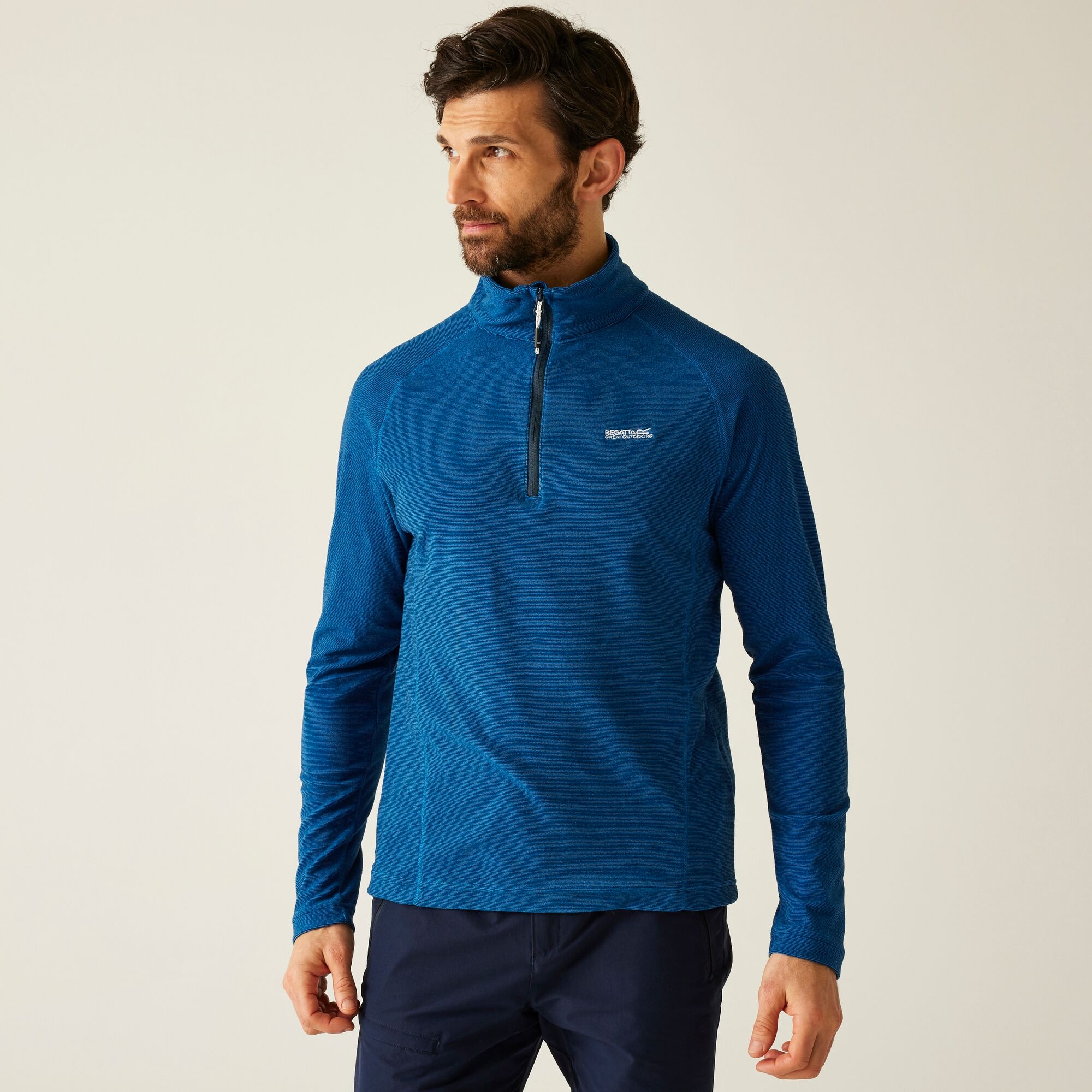 Regatta Polar męski z suwakiem 1/2 Montes Niebieski