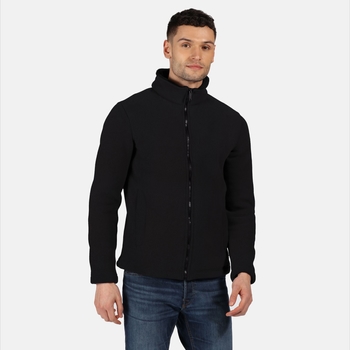 Garrian - Herren Fleecejacke mit Reißverschluss Schwarz