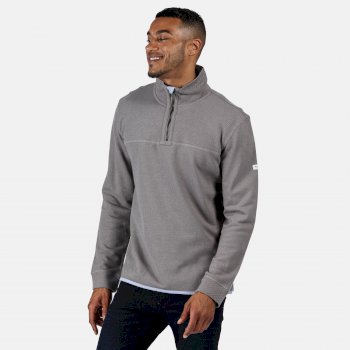 Regatta Men/'s Collumbus IV Full Zip Knit Effect Fleece Blue