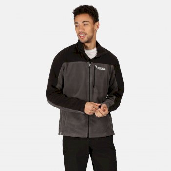 Men's Fellard Lightweight Full Zip Fleece Magnet Grey Black