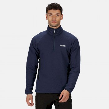 Regatta Teasdale Lightweight Hooded Half Overhead Fleece with Zip Chest Pocket Polaire Homme
