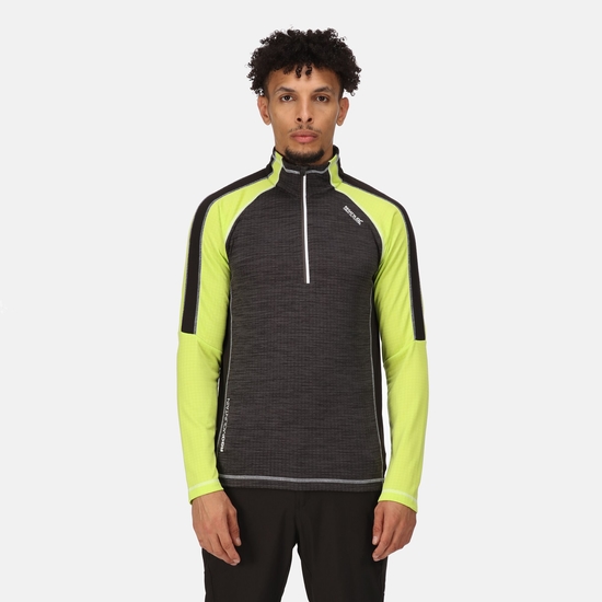 Hepley Homme Polaire léger zippé à moitié Gris